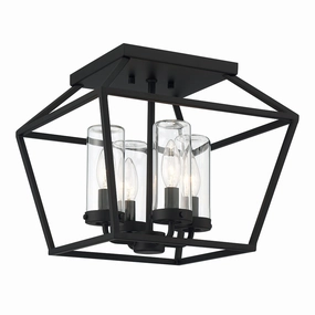 Bastille 4 Light 12" Outdoor Ceiling LightWeatherproof outdoor lighting