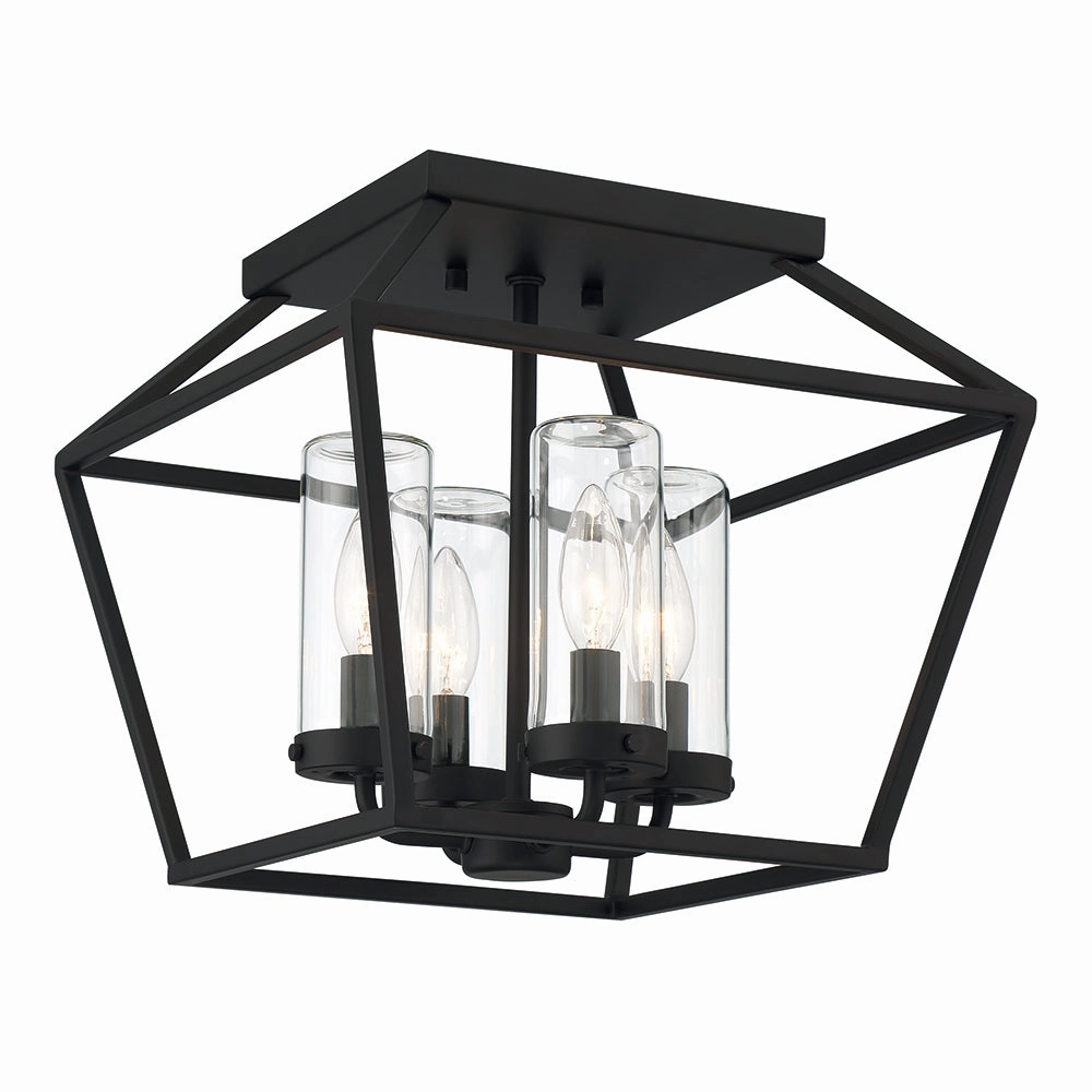 Bastille 4 Light 12" Outdoor Ceiling LightWeatherproof outdoor lighting
