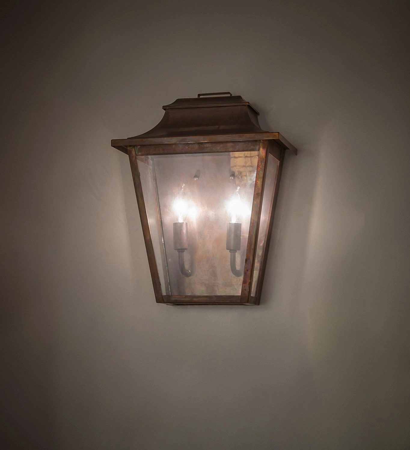 Bastille Two Light Wall Sconce Vintage Copper