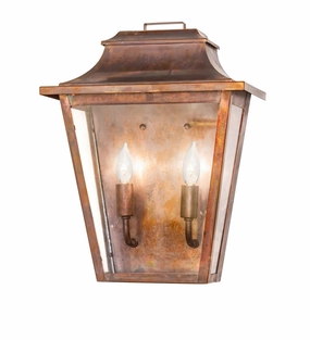Bastille Two Light Wall Sconce Vintage CopperOutdoor wall sconces with motion sensor