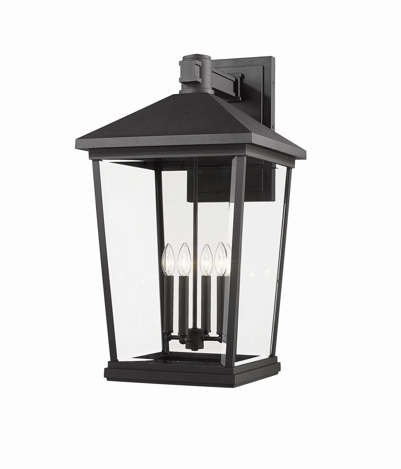 Beacon Four Light Outdoor Wall Light BlackOutdoor wall sconces with motion sensor