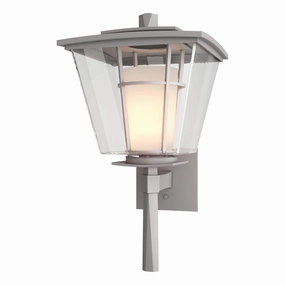 Beacon Hall One Light Outdoor Wall Sconce Coastal Burnished SteelOutdoor wall sconces with motion sensor