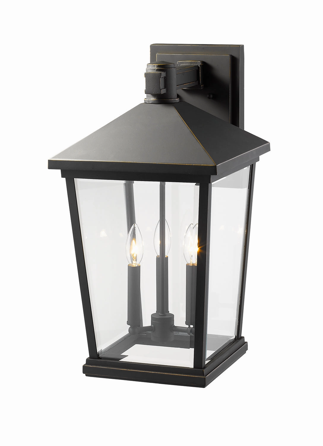 Beacon Three Light Outdoor Wall Light Oil Rubbed Bronze