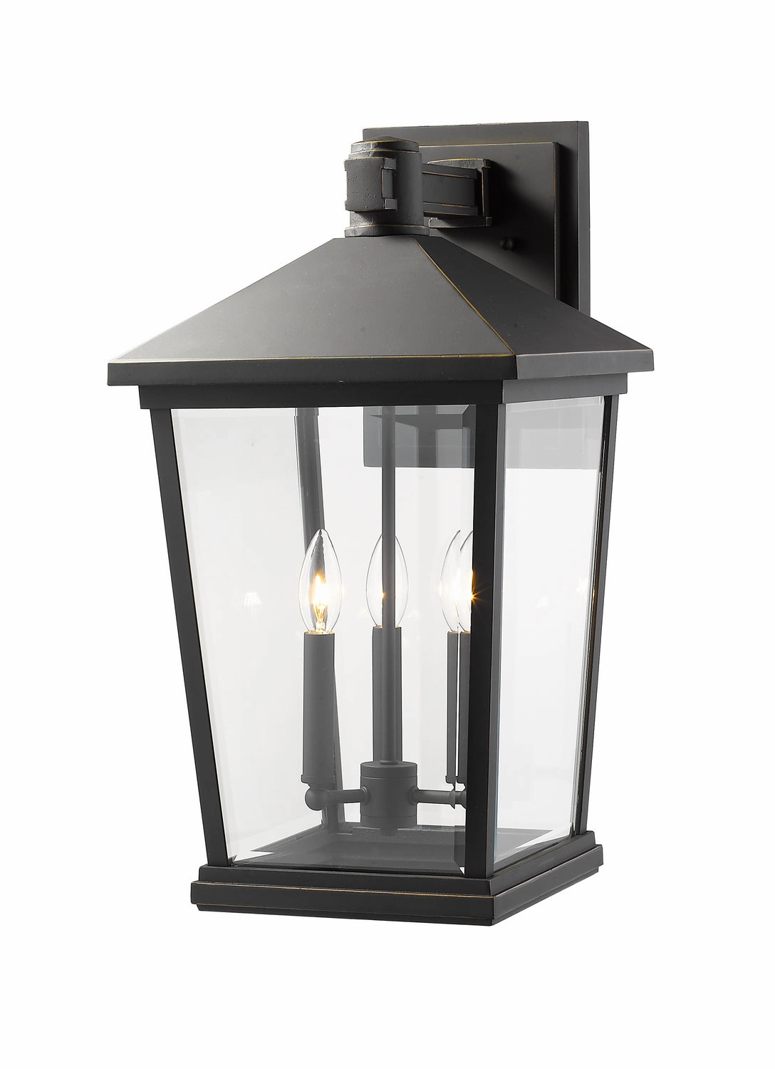 Beacon Three Light Outdoor Wall Light Oil Rubbed Bronze