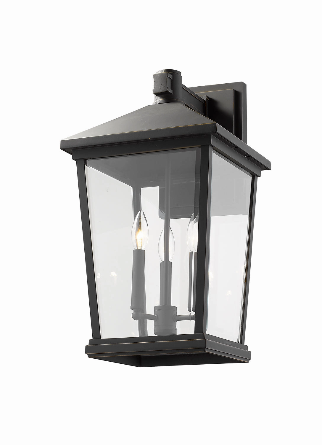 Beacon Three Light Outdoor Wall Light Oil Rubbed Bronze