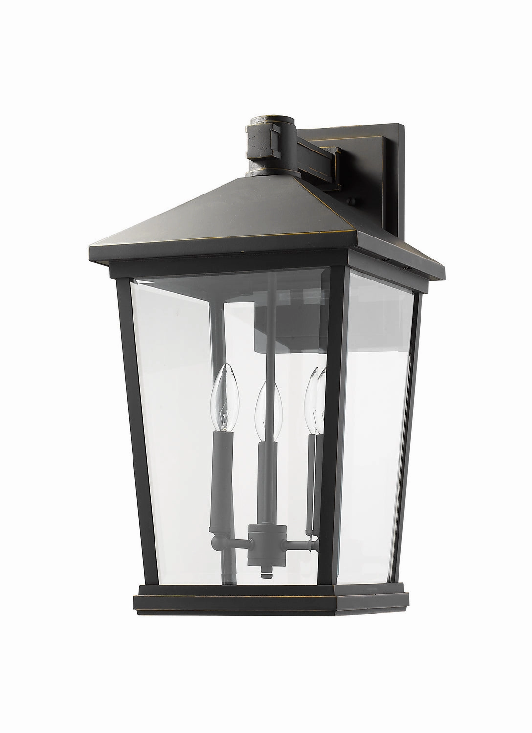 Beacon Three Light Outdoor Wall Light Oil Rubbed Bronze