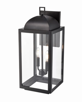 Beaufort Two Light Outdoor Wall Sconce Powder Coated BlackOutdoor wall sconces with motion sensor