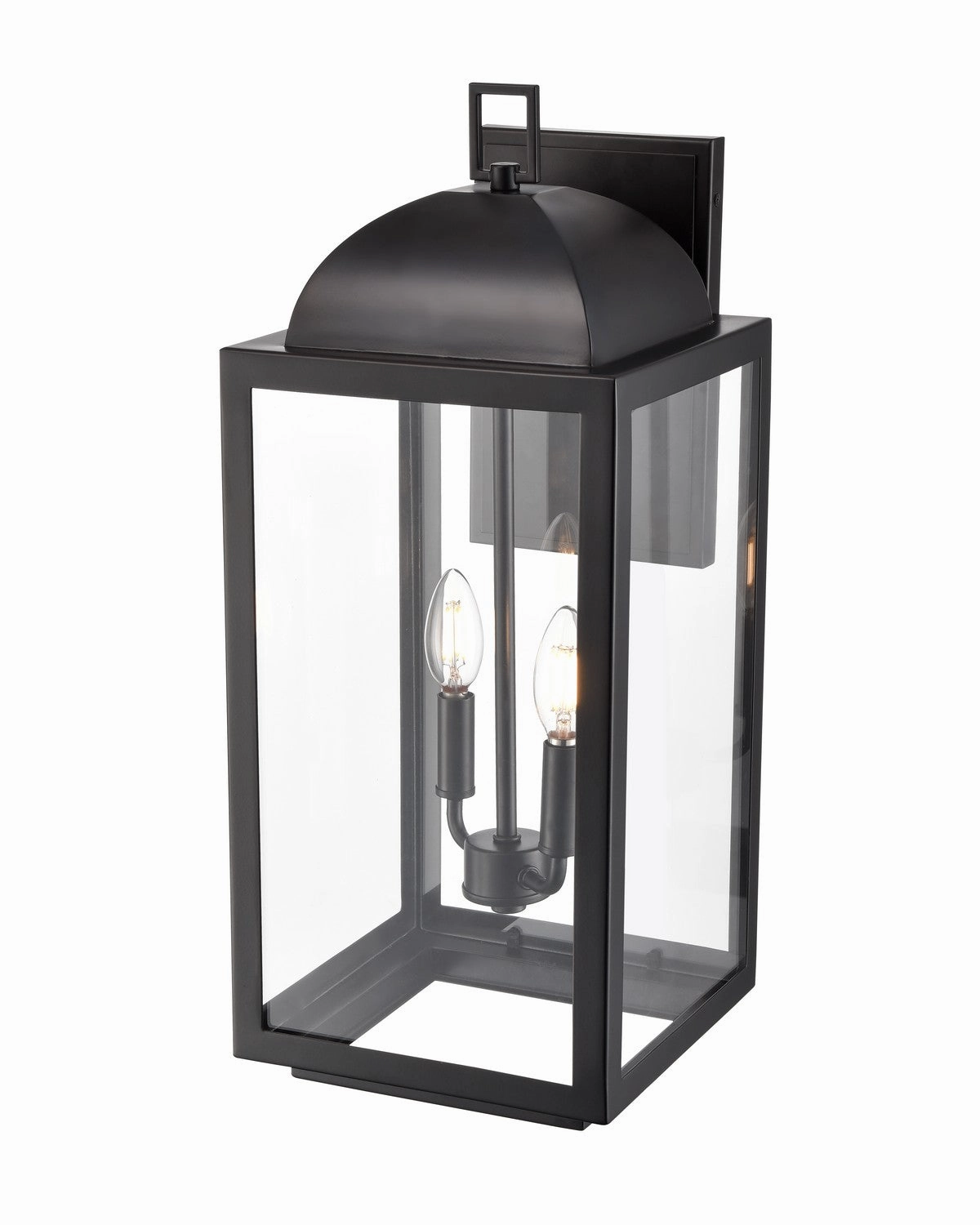 Beaufort Two Light Outdoor Wall Sconce Powder Coated BlackOutdoor wall sconces with motion sensor