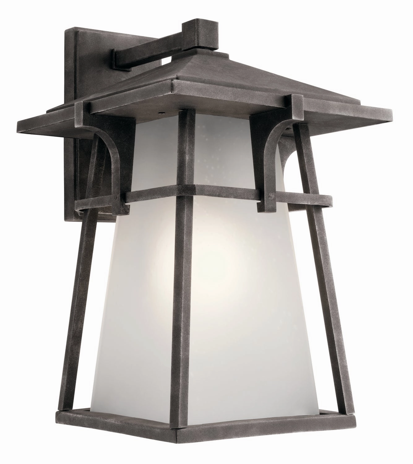 Beckett One Light Outdoor Wall Mount Weathered ZincOutdoor wall sconces with motion sensor