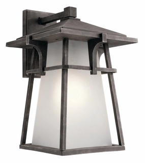 Beckett One Light Outdoor Wall Mount Weathered ZincOutdoor wall sconces with motion sensor