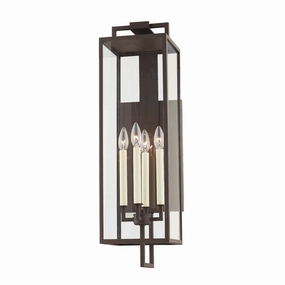 Beckham Four Light Outdoor Wall Sconce Textured BronzeOutdoor wall sconces with motion sensor