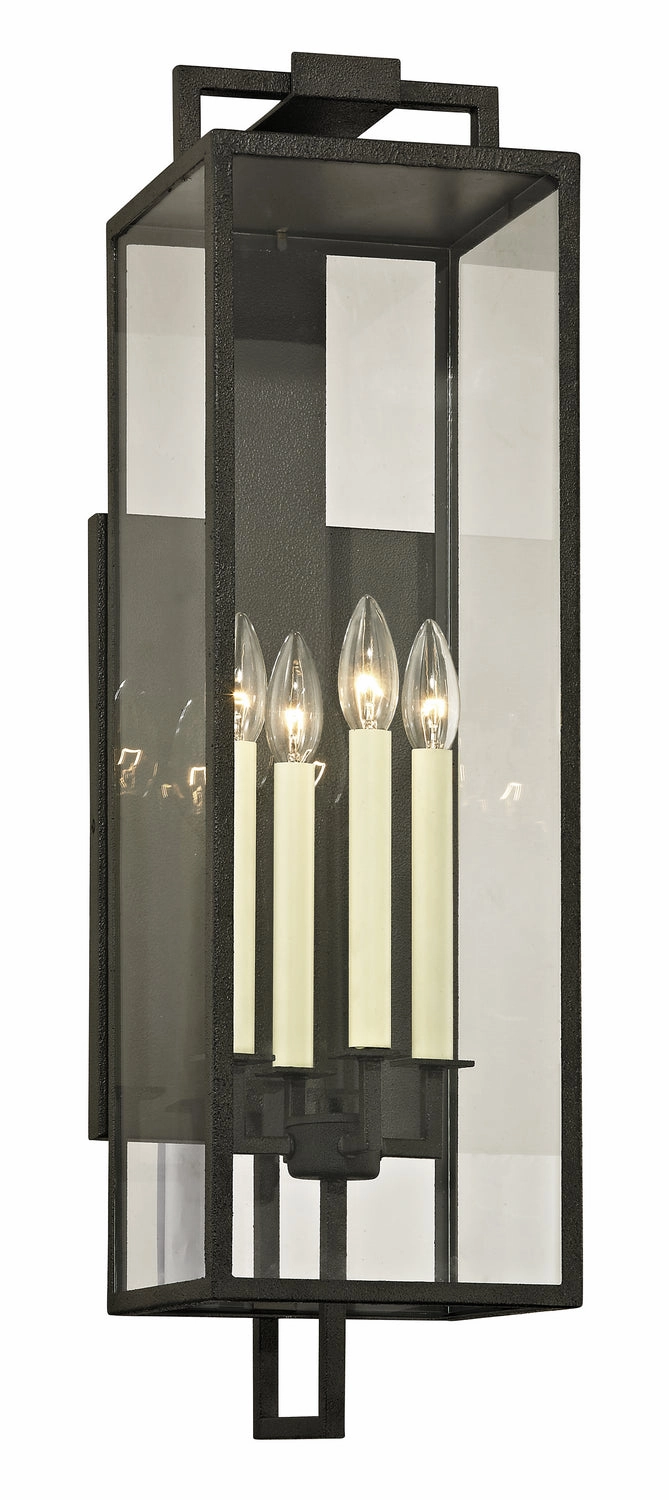 Beckham Four Light Wall Lantern Forged IronOutdoor wall sconces with motion sensor