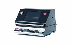 BeefEater Signature S3000E  26" 3-Burner Black Built-In Barbecue Grill 19932 professional outdoor BBQ grill set