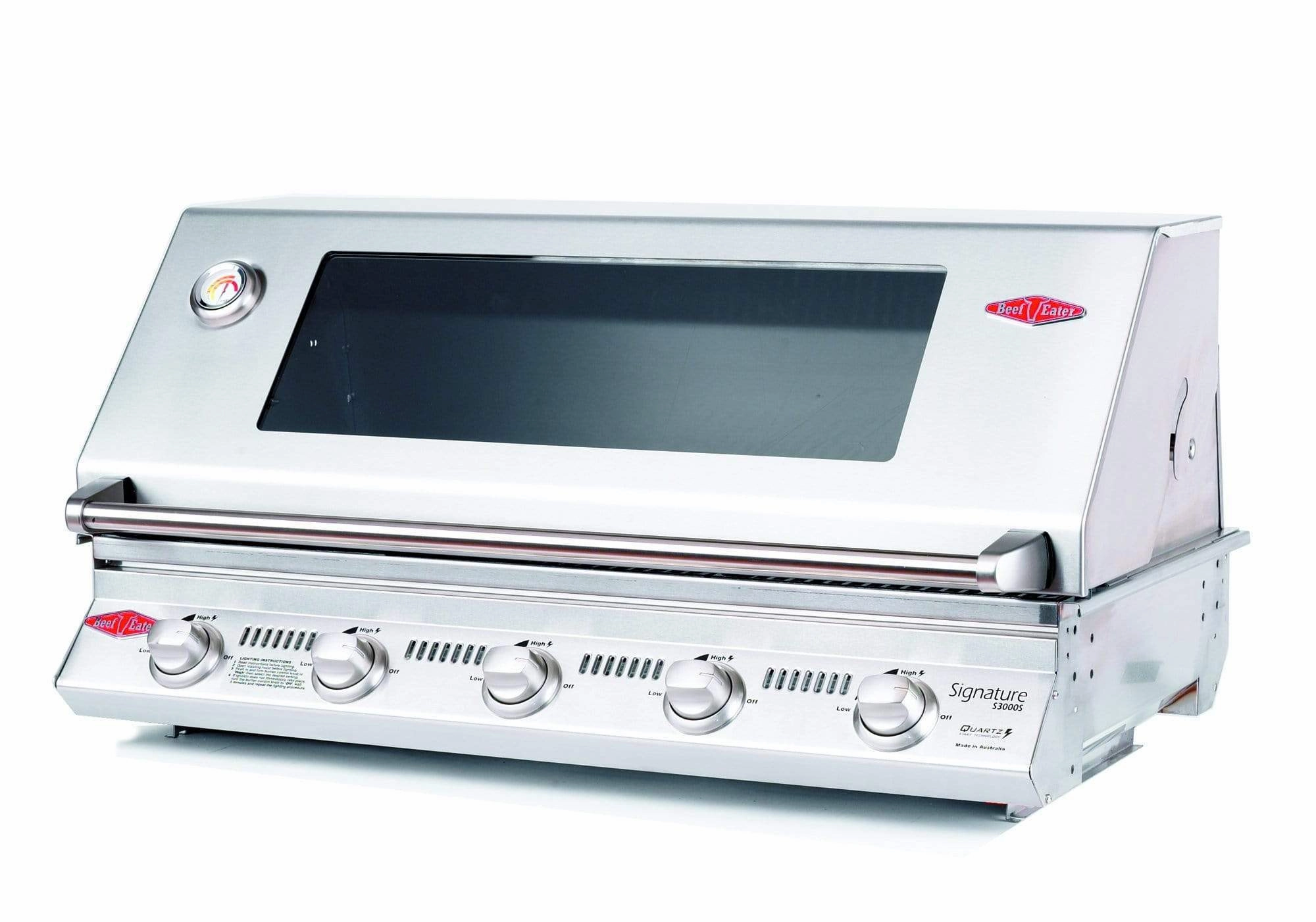 BeefEater Signature S3000S 38" 5-Burner Standard Built-In Barbecue Grill 12850 compact BBQ grill for small spaces
