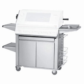 BeefEater Stainless Steel Plus Cart/Trolley with Side Burner for Signature Burner Built-In Barbecue GrillStainless steel BBQ tool set