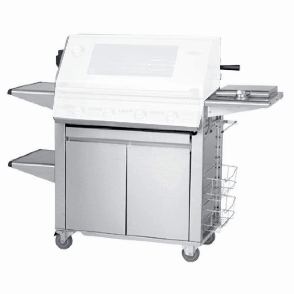 BeefEater Stainless Steel Plus Cart/Trolley with Side Burner for Signature Burner Built-In Barbecue GrillStainless steel BBQ tool set