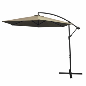 Beige Cantilever Parasol extra large ceramic garden planters