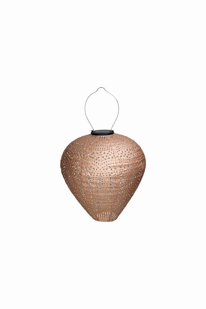 Bell Shaped Peach Outdoor Garden Lantern