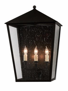 Bening Collection Three Light Outdoor Wall Sconce MidnightOutdoor wall sconces with motion sensor