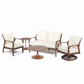 Berkeley Loveseat Seating Setcast aluminum patio dining set