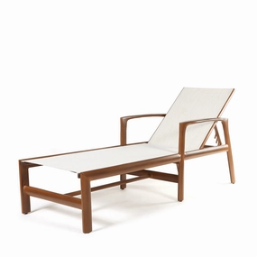 Berkeley Sling Chaise Loungecast aluminum patio dining set