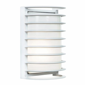 Bermuda One Light Bulkhead WhiteOutdoor wall sconces with motion sensor