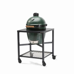 Big Green Egg Charcoal BBQ - Large Modular Nest Bundle outdoor kitchen cooking station with sink
