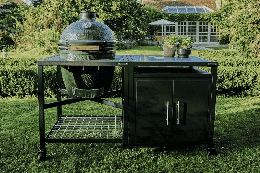Big Green Egg Charcoal BBQ- Large Modular Nest & Expansion Cabinet Bundle