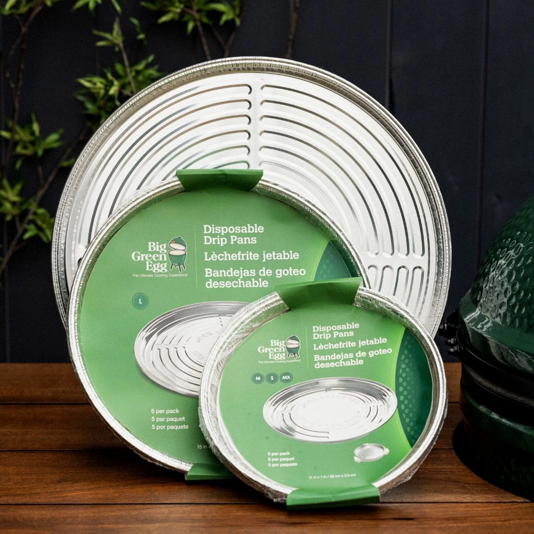Big Green Egg Disposable Drip Pans outdoor kitchen cooking station with sink