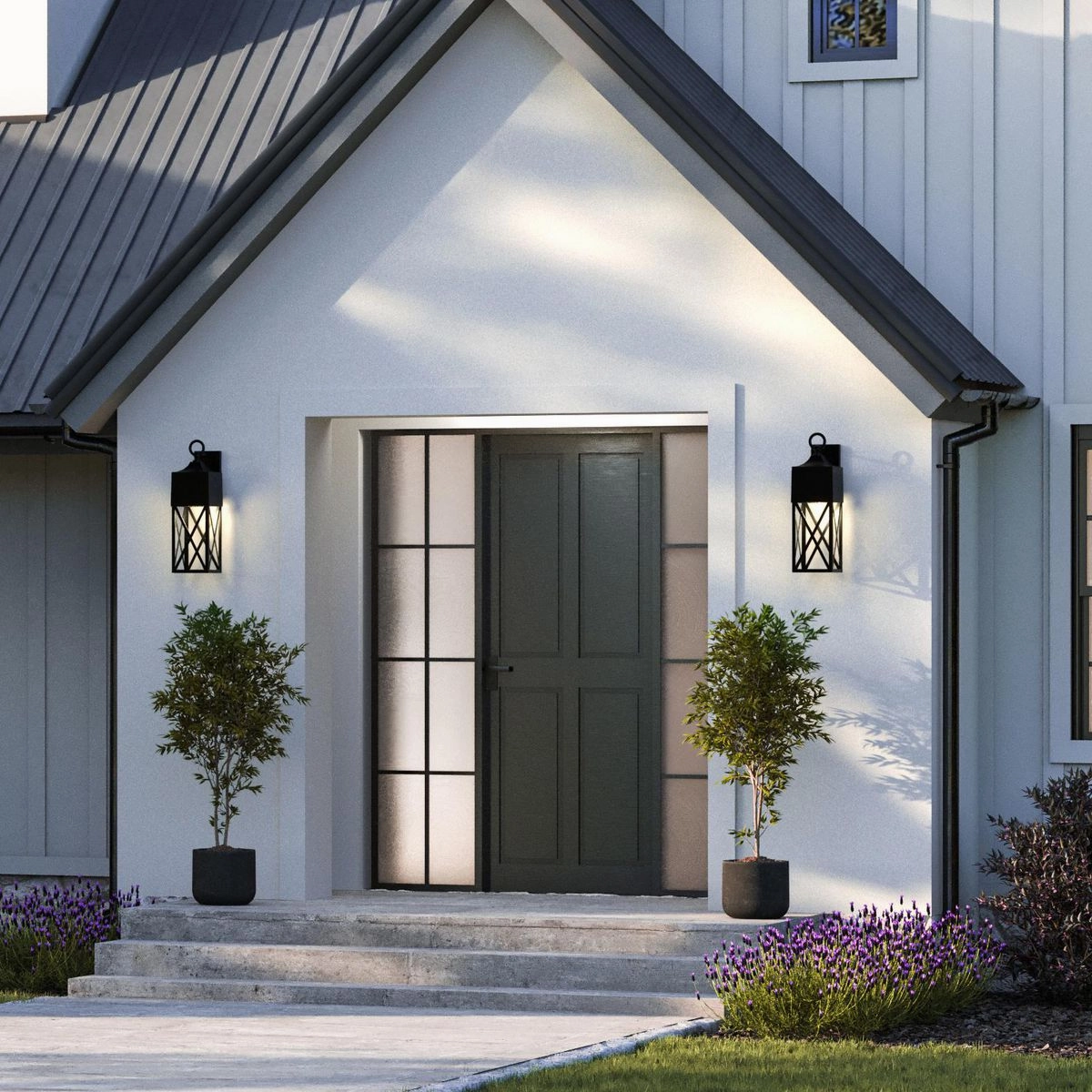 Birkdale One Light Outdoor Wall Lantern Black