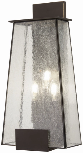 Bistro Dawn Three Light Outdoor Wall Mount Dakota BronzeOutdoor wall sconces with motion sensor