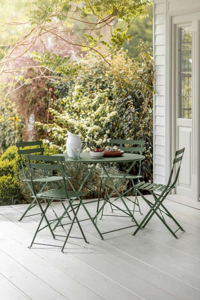 Bistro Dining Garden Set in Green