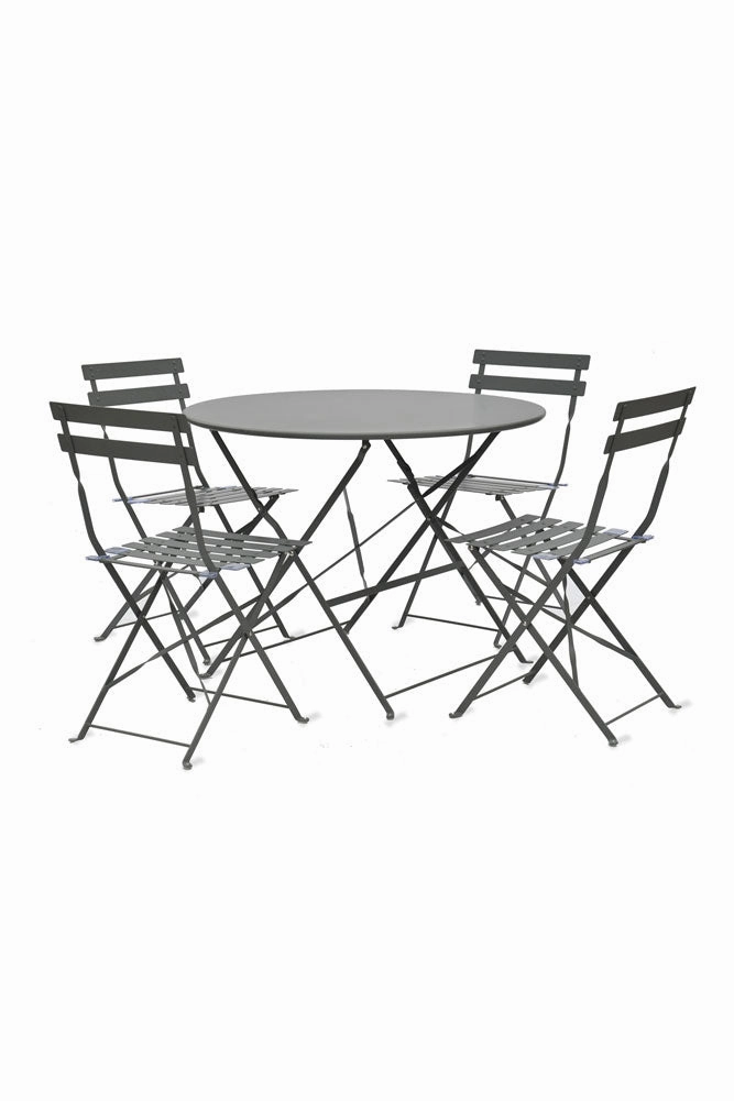Bistro Dining Garden Set in Grey