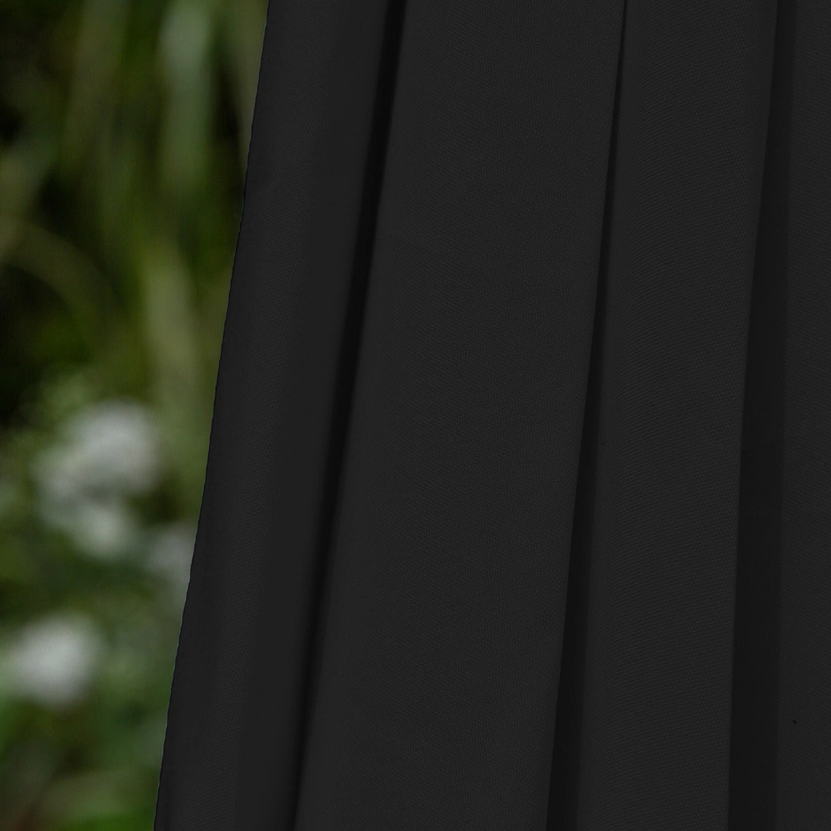 Black 2.7m LED Tilt Parasol