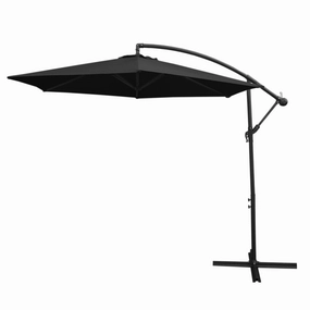 Black Cantilever Parasol extra large ceramic garden planters