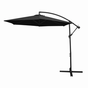 Black Cantilever Parasol & Fan Base extra large ceramic garden planters