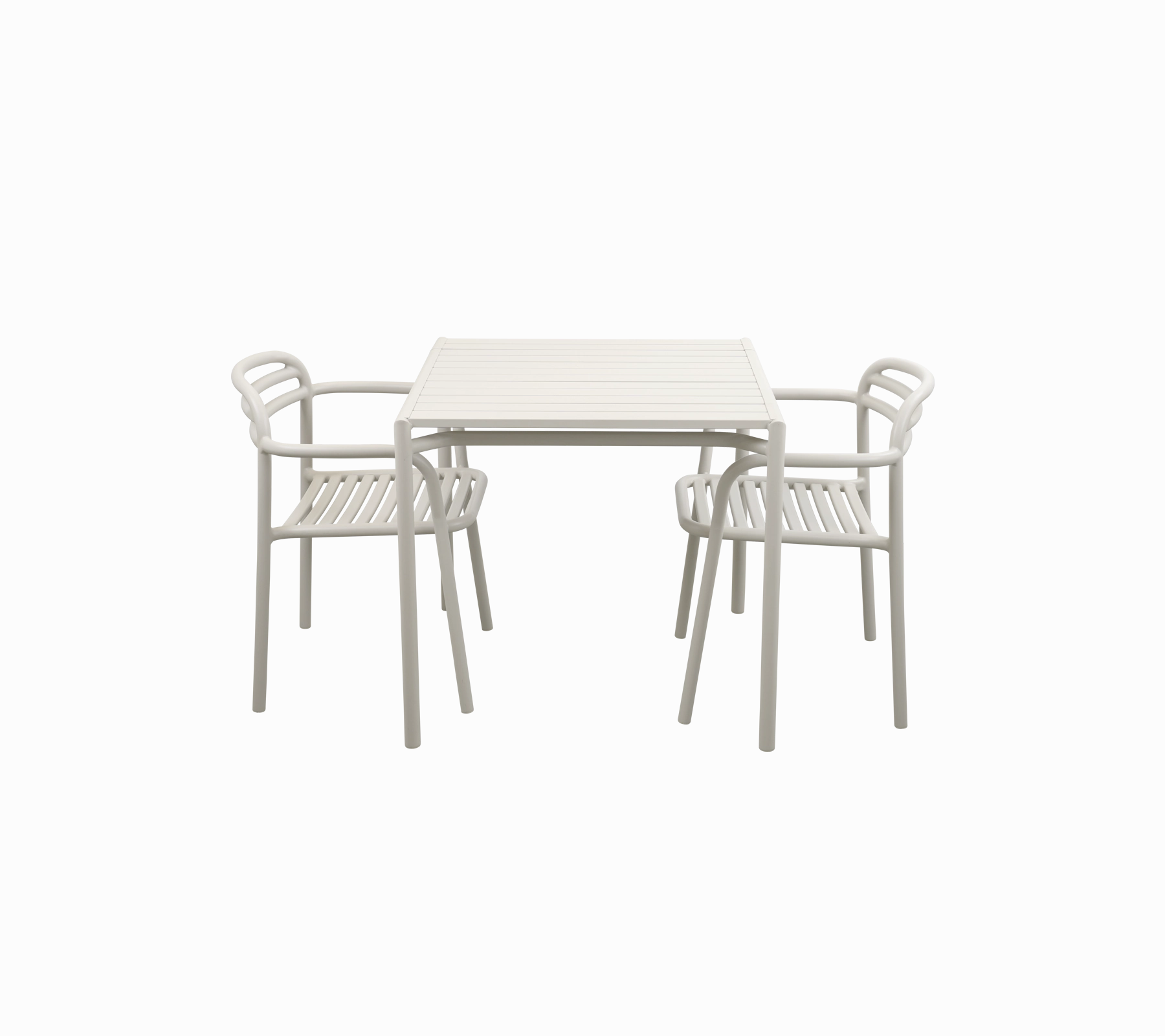 Bliss dining table incl. 2 Bliss armchairsoutdoor dining chair with armrests