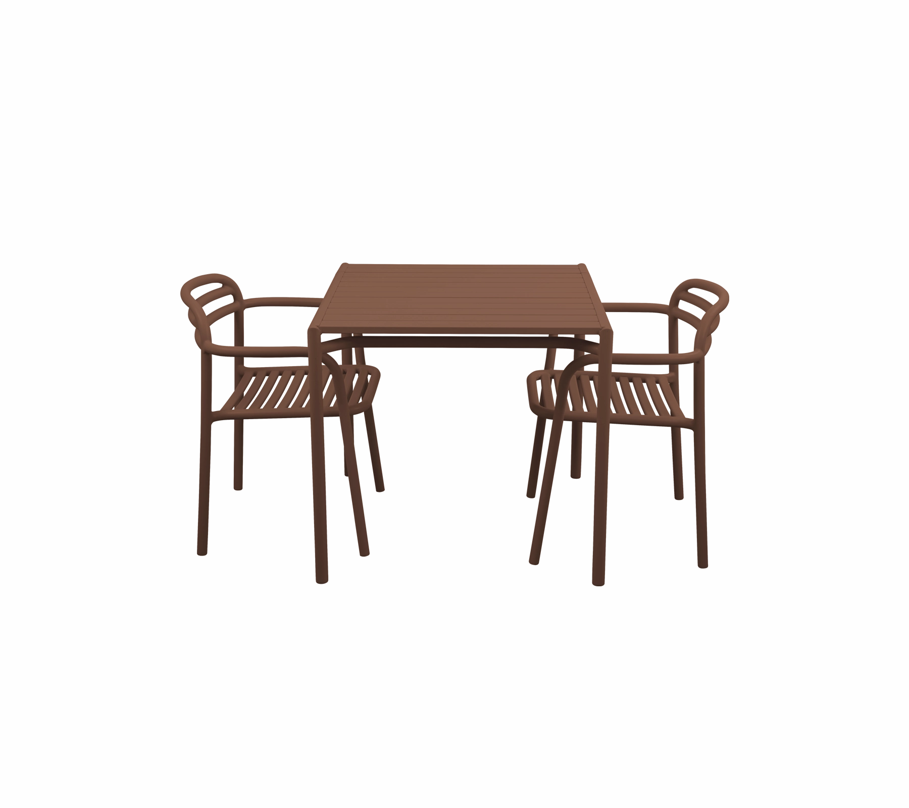 Bliss dining table incl. 2 Bliss armchairs