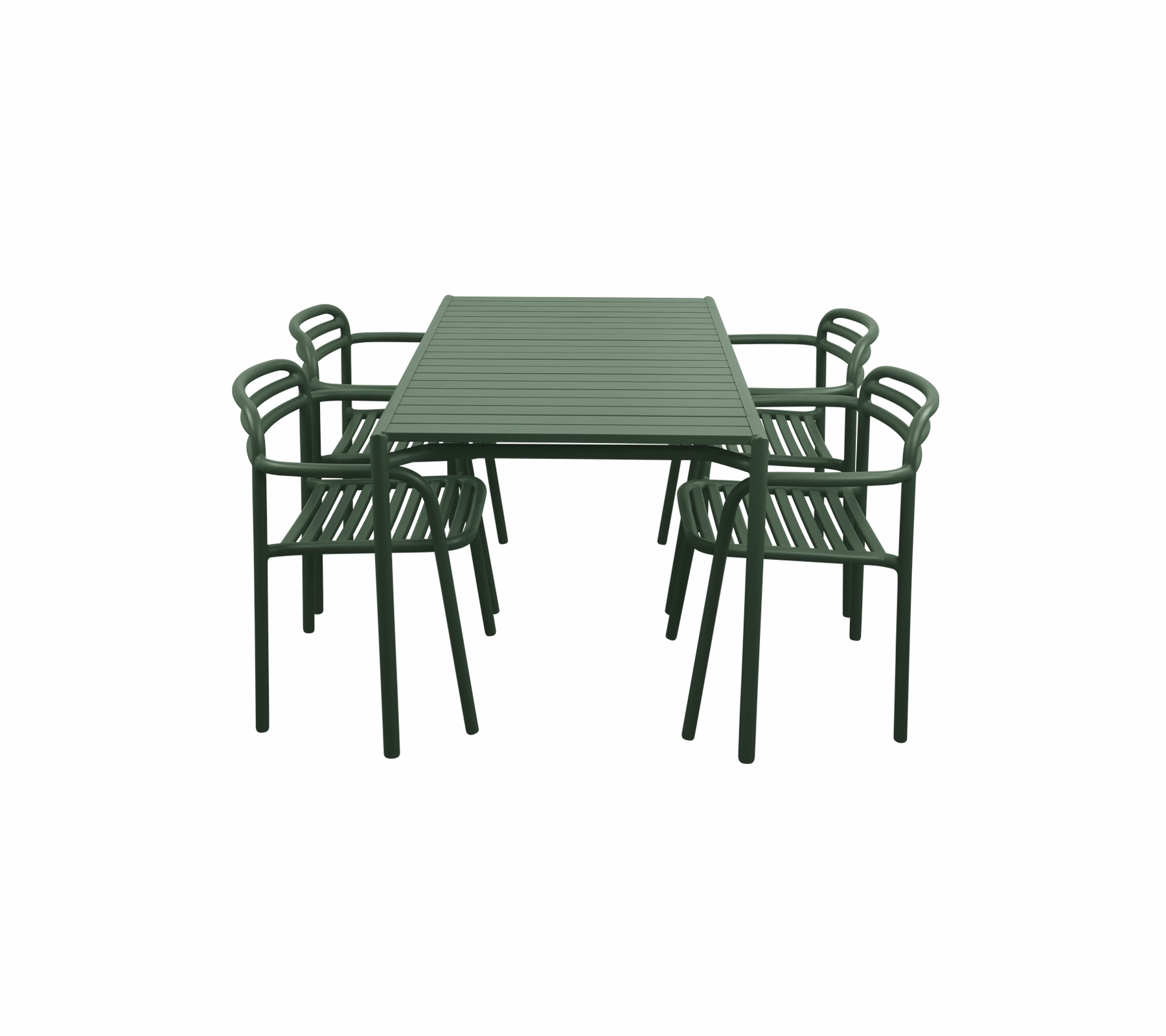 Bliss dining table rect. incl. 4 Bliss armchairs