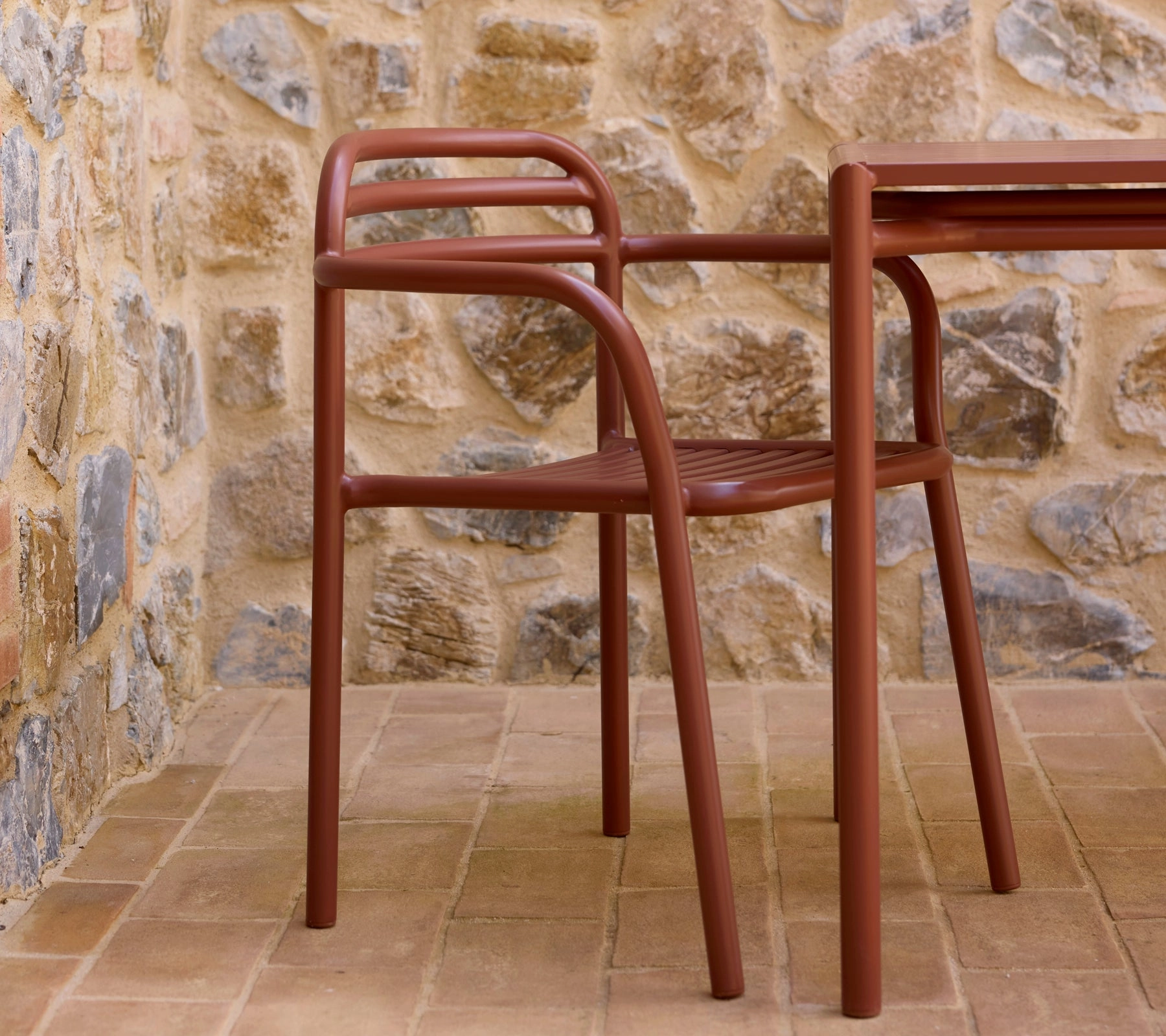 Bliss dining table rect. incl. 4 Bliss armchairs