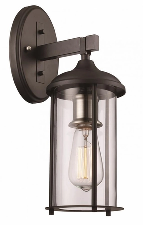 Blues One Light Wall Lantern Black /Brushed NickelOutdoor wall sconces with motion sensor