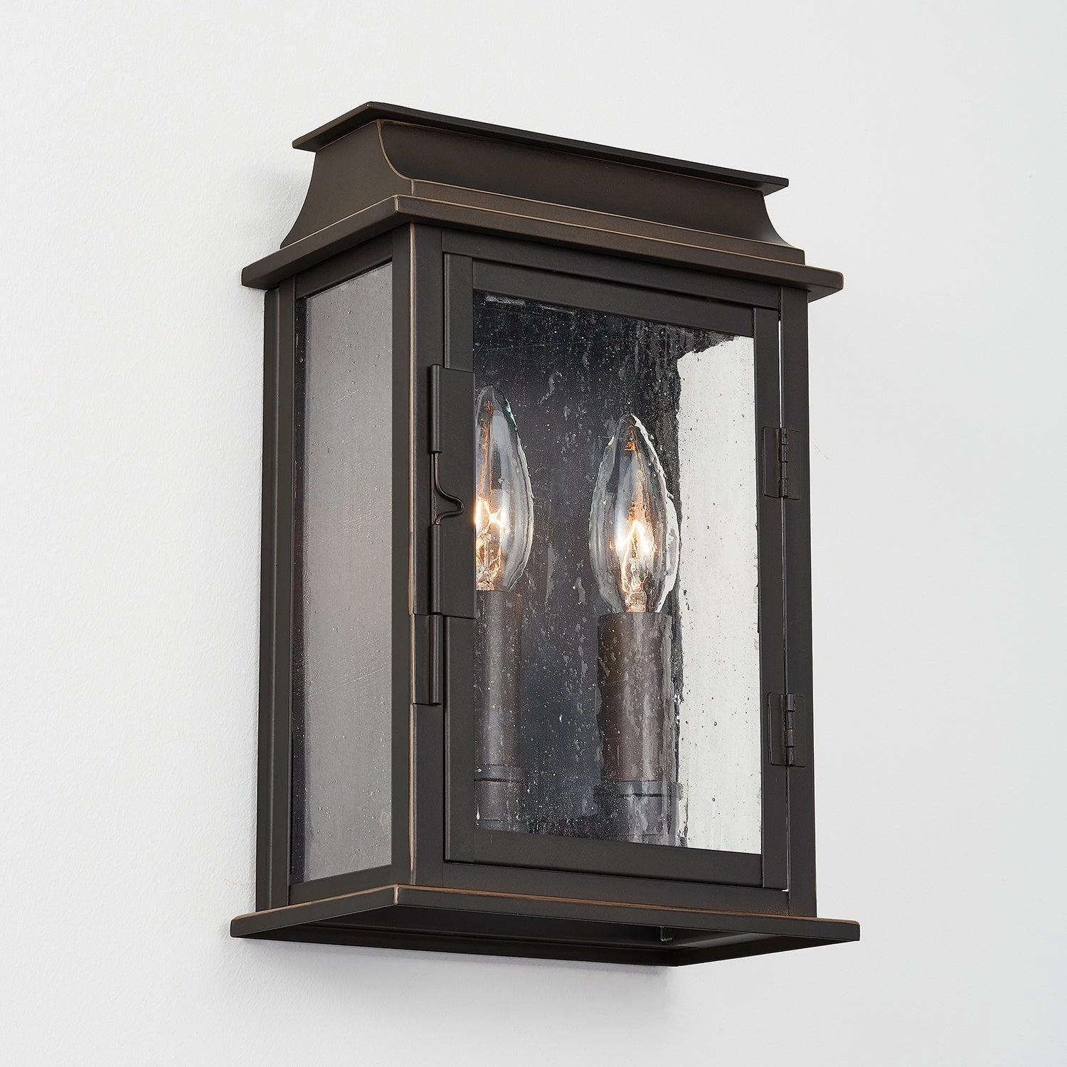 Bolton Two Light Outdoor Wall Lantern Oiled Bronze