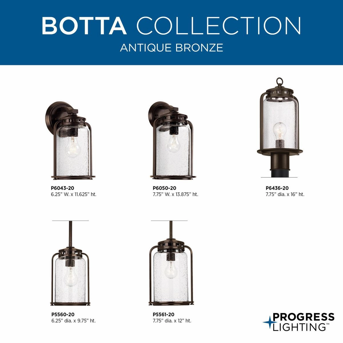 Botta One Light Wall Lantern Antique Bronze