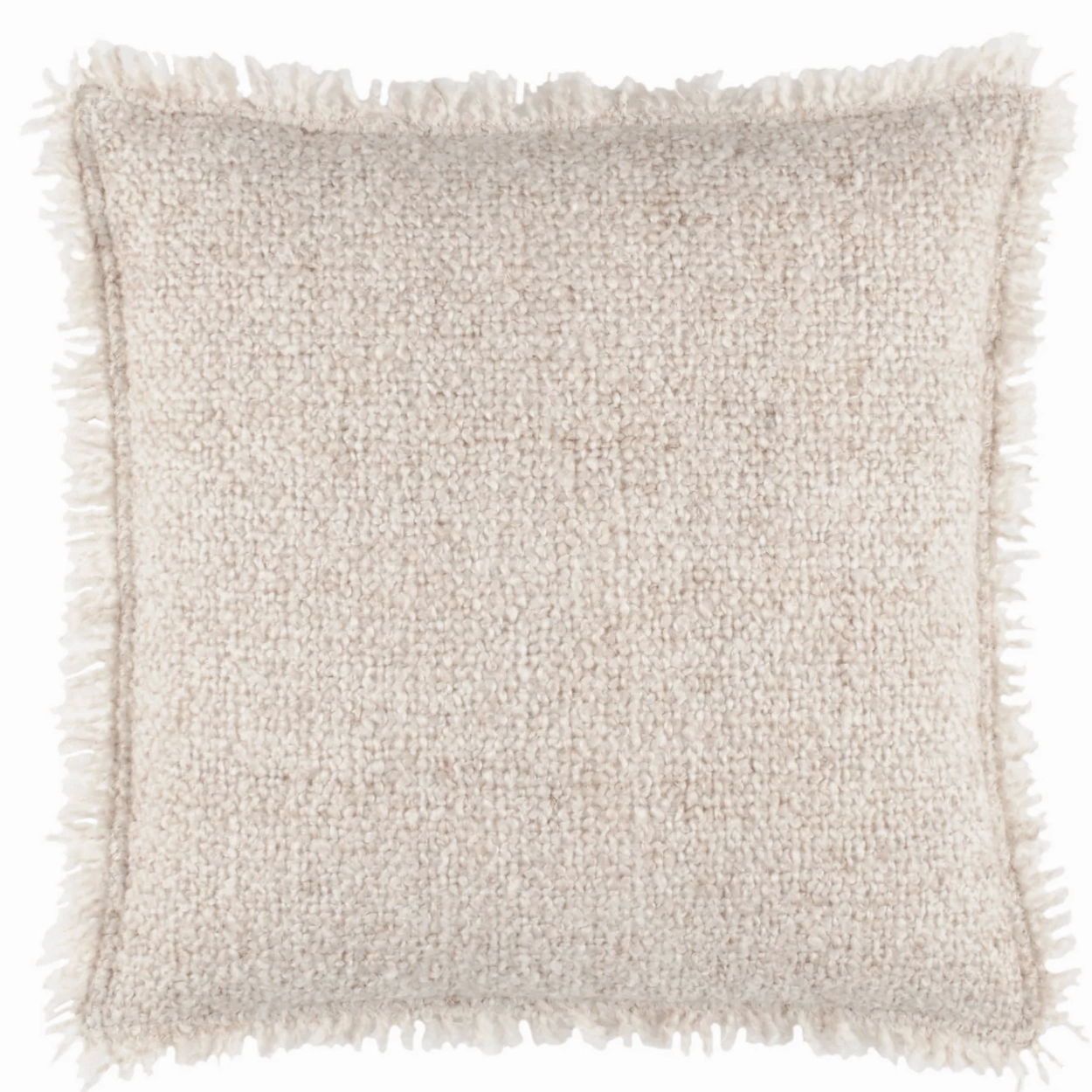Boucle Indoor/Outdoor Decorative Pillow Cover - Naturalwaterproof outdoor throw pillow