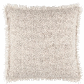 Boucle Indoor/Outdoor Decorative Pillow Cover - Naturalwaterproof outdoor throw pillow