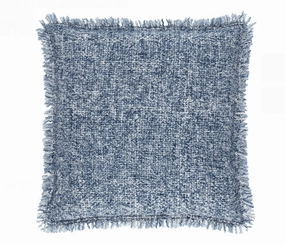 Boucle Indoor/Outdoor Decorative Pillow Cover - Navywaterproof outdoor throw pillow