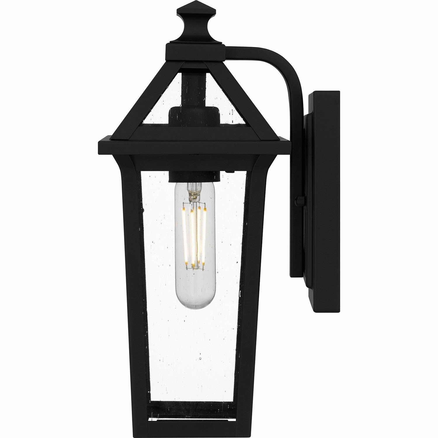 Boulevard One Light Outdoor Wall Mount Matte Black