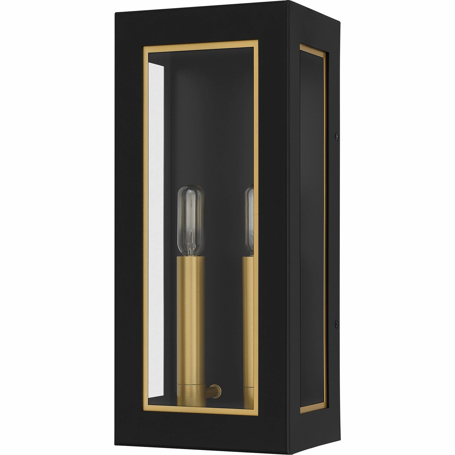 Bourbon Two Light Outdoor Wall Mount Matte Black