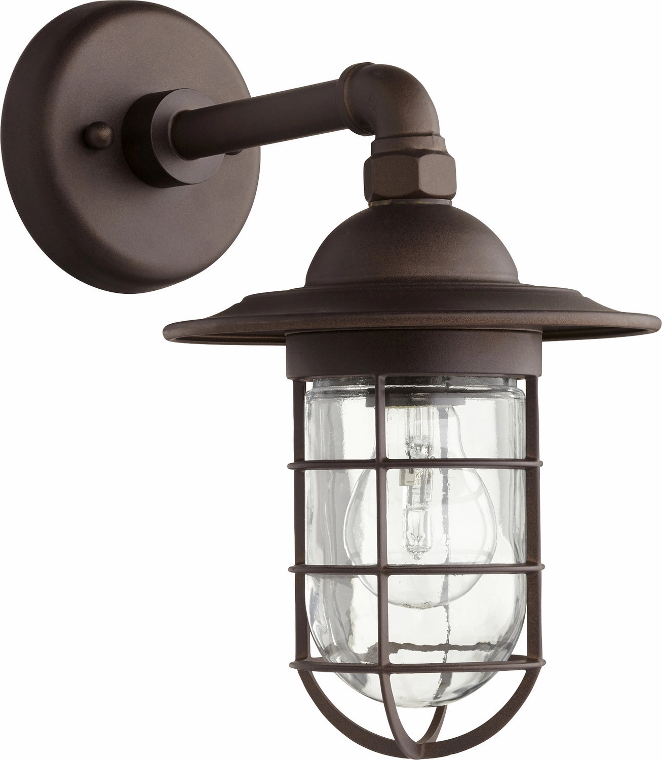 Bowery One Light Wall Mount Oiled BronzeOutdoor wall sconces with motion sensor
