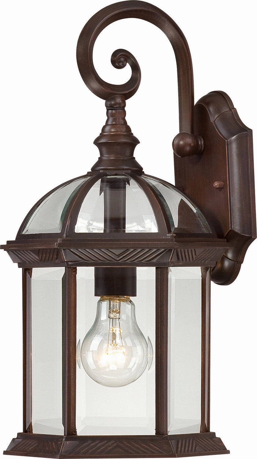 Boxwood One Light Wall Lantern Rustic BronzeOutdoor wall sconces with motion sensor